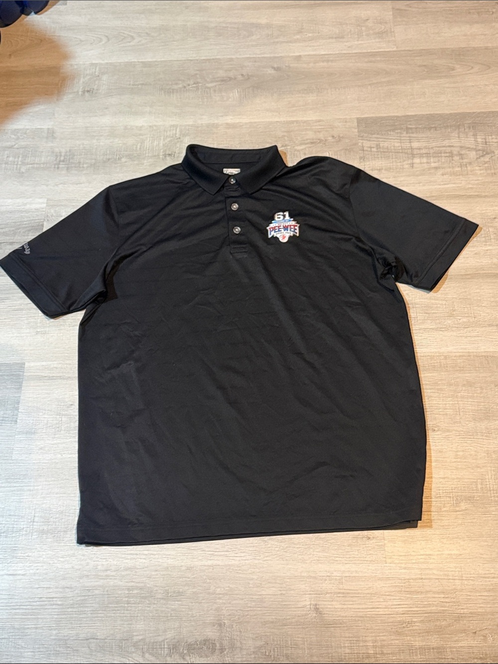 Callaway Black Polo with Small Embroidered Logo